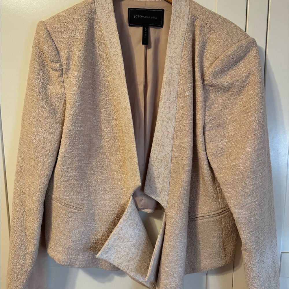 BCBGMAXAZRIA Women's Blush Pink Jacket